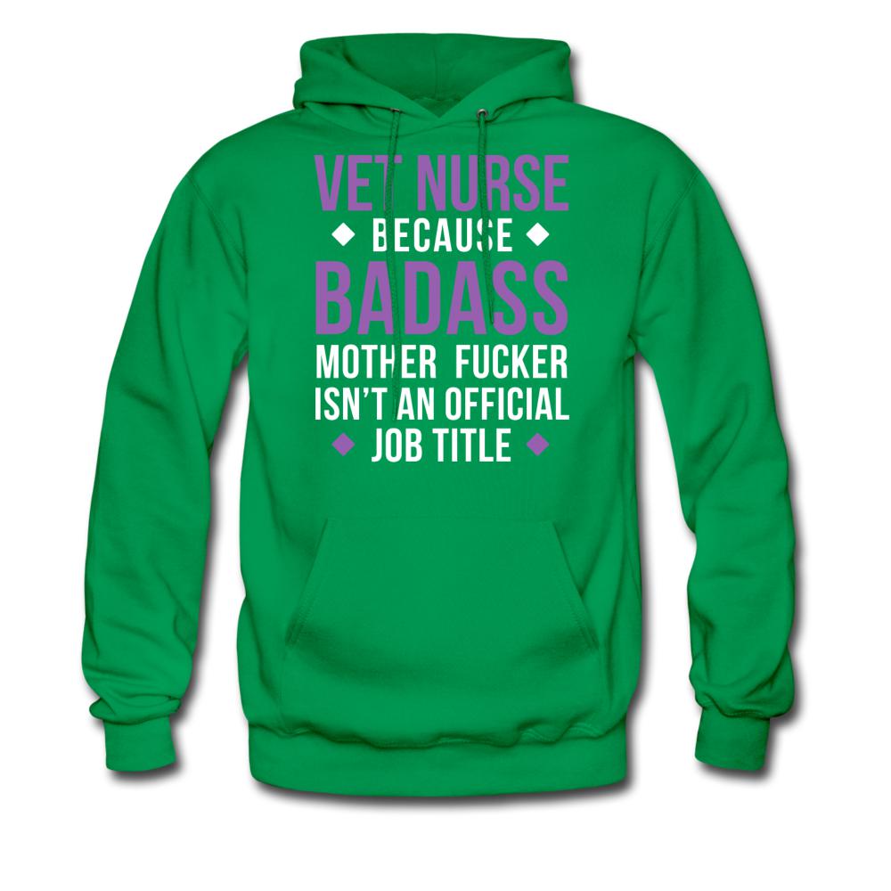 Vet Nurse because badass mother fucker isn't an official job title Unisex Hoodie-Men's Hoodie | Hanes P170-I love Veterinary