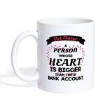 Vet nurse heart bigger than bank account Coffee or Tea Mug-Coffee/Tea Mug | BestSub B101AA-I love Veterinary
