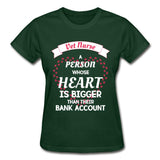 Vet Nurse Heart bigger than bank account Gildan Ultra Cotton Ladies T-Shirt-Ultra Cotton Ladies T-Shirt | Gildan G200L-I love Veterinary