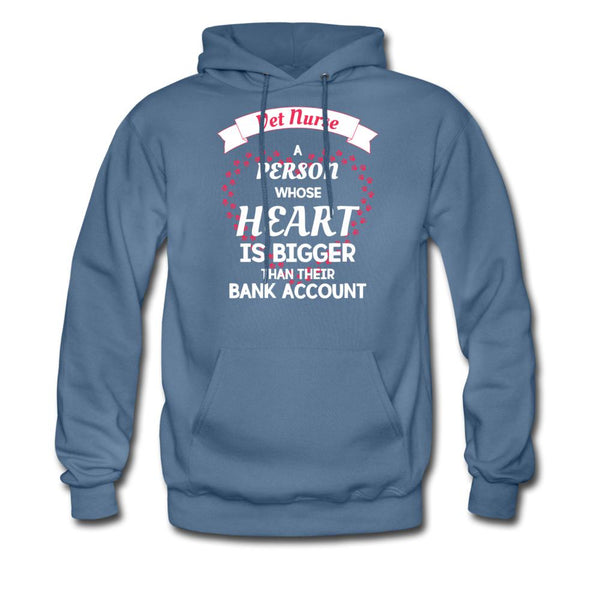 Vet Nurse Heart bigger than bank account Unisex Hoodie-Men's Hoodie | Hanes P170-I love Veterinary