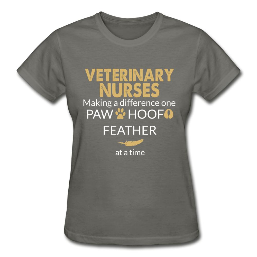 Vet Nurse- Making a Difference Gildan Ultra Cotton Ladies T-Shirt-Ultra Cotton Ladies T-Shirt | Gildan G200L-I love Veterinary