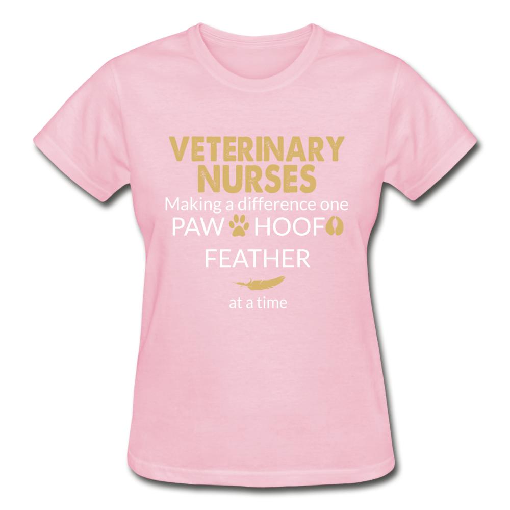 Vet Nurse- Making a Difference Gildan Ultra Cotton Ladies T-Shirt-Ultra Cotton Ladies T-Shirt | Gildan G200L-I love Veterinary