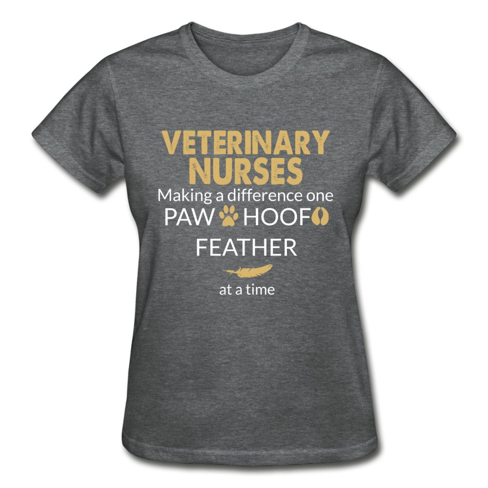 Vet Nurse- Making a Difference Gildan Ultra Cotton Ladies T-Shirt-Ultra Cotton Ladies T-Shirt | Gildan G200L-I love Veterinary