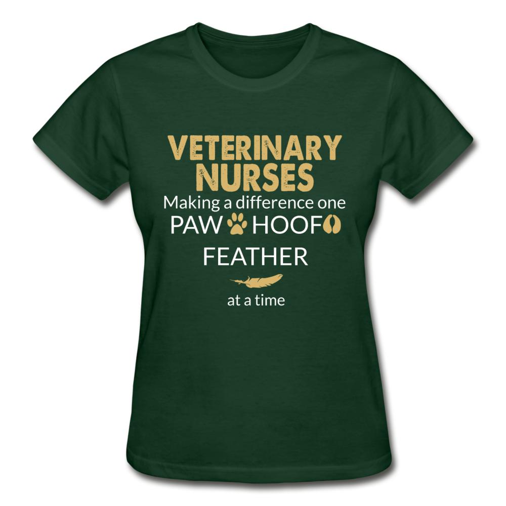Vet Nurse- Making a Difference Gildan Ultra Cotton Ladies T-Shirt-Ultra Cotton Ladies T-Shirt | Gildan G200L-I love Veterinary