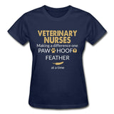 Vet Nurse- Making a Difference Gildan Ultra Cotton Ladies T-Shirt-Ultra Cotton Ladies T-Shirt | Gildan G200L-I love Veterinary