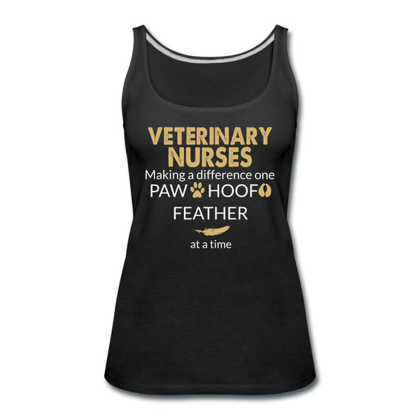 Vet Nurse- Making a Difference Women's Tank Top-Women’s Premium Tank Top | Spreadshirt 917-I love Veterinary