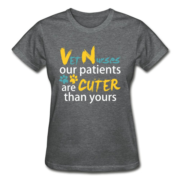 Vet Nurse our patients are cuter than yours Our patients are cuter than yours Gildan Ultra Cotton Ladies T-Shirt-Ultra Cotton Ladies T-Shirt | Gildan G200L-I love Veterinary