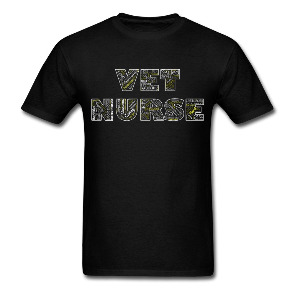Vet Nurse Typography Unisex T-shirt-Unisex Classic T-Shirt | Fruit of the Loom 3930-I love Veterinary