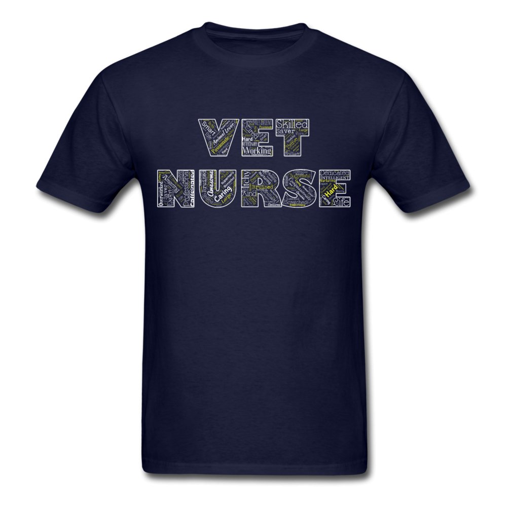 Vet Nurse Typography Unisex T-shirt-Unisex Classic T-Shirt | Fruit of the Loom 3930-I love Veterinary