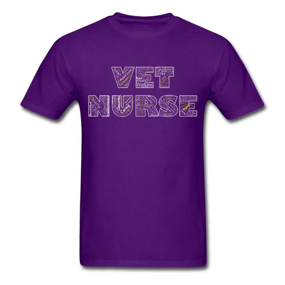 Vet Nurse Typography Unisex T-shirt-Unisex Classic T-Shirt | Fruit of the Loom 3930-I love Veterinary