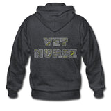 Vet Nurse Typography Unisex Zip Hoodie-Heavy Blend Adult Zip Hoodie | Gildan G18600-I love Veterinary