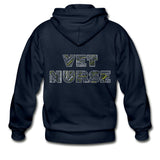 Vet Nurse Typography Unisex Zip Hoodie-Heavy Blend Adult Zip Hoodie | Gildan G18600-I love Veterinary