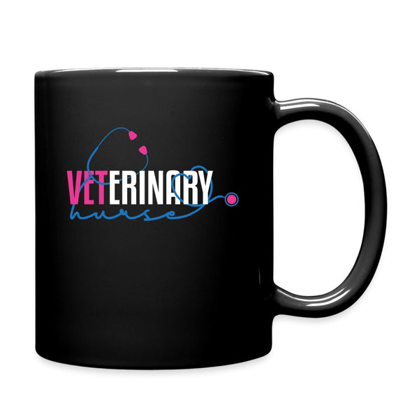 Vet Nurse - Veterinary NURSE, stethoscope 11oz Black Mug-Full Color Mug | BestSub B11Q-I love Veterinary