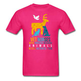 Vet nurses were created because animals need heroes too Unisex T-shirt-Unisex Classic T-Shirt | Fruit of the Loom 3930-I love Veterinary