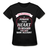 Vet Receptionist Heart bigger than bank account Gildan Ultra Cotton Ladies T-Shirt-Ultra Cotton Ladies T-Shirt | Gildan G200L-I love Veterinary