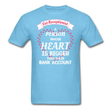 Vet Receptionist Heart bigger than bank account Unisex T-shirt-Unisex Classic T-Shirt | Fruit of the Loom 3930-I love Veterinary
