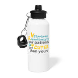 Vet Receptionist - Our patients are cuter than yours 20oz Water Bottle-Water Bottle | BestSub BLH1-2-I love Veterinary
