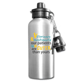 Vet Receptionist - Our patients are cuter than yours 20oz Water Bottle-Water Bottle | BestSub BLH1-2-I love Veterinary