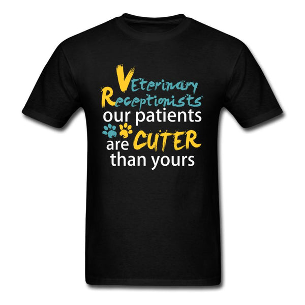 Vet Receptionist our patients are cuter than yours Our patients are cuter than yours Unisex T-shirt-Unisex Classic T-Shirt | Fruit of the Loom 3930-I love Veterinary