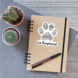 Vet Receptionist Pawprint Sticker-Sticker-I love Veterinary