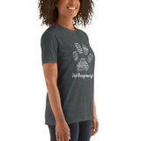 Vet Receptionist Pawprint Unisex T-shirt Bella + Canvas 3001-Unisex Staple T-Shirt | Bella + Canvas 3001-I love Veterinary