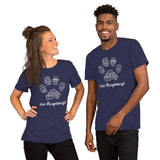 Vet Receptionist Pawprint Unisex T-shirt-Unisex T-Shirt | Gildan 64000-I love Veterinary