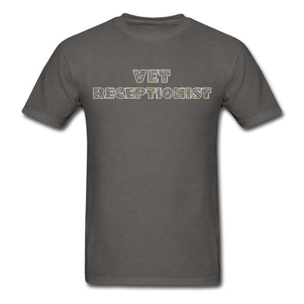 Vet Receptionist Typography Unisex T-shirt-Unisex Classic T-Shirt | Fruit of the Loom 3930-I love Veterinary