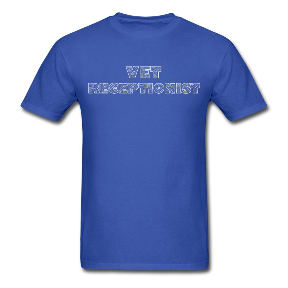 Vet Receptionist Typography Unisex T-shirt-Unisex Classic T-Shirt | Fruit of the Loom 3930-I love Veterinary