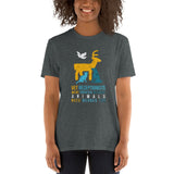 Vet receptionists were created because animals need heroes too Unisex T-shirt-Unisex T-Shirt | Gildan 64000-I love Veterinary
