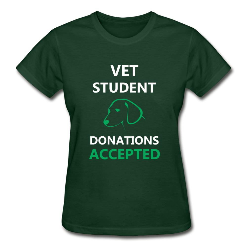 Vet Student Donations Accepted Gildan Ultra Cotton Ladies T-Shirt-Ultra Cotton Ladies T-Shirt | Gildan G200L-I love Veterinary