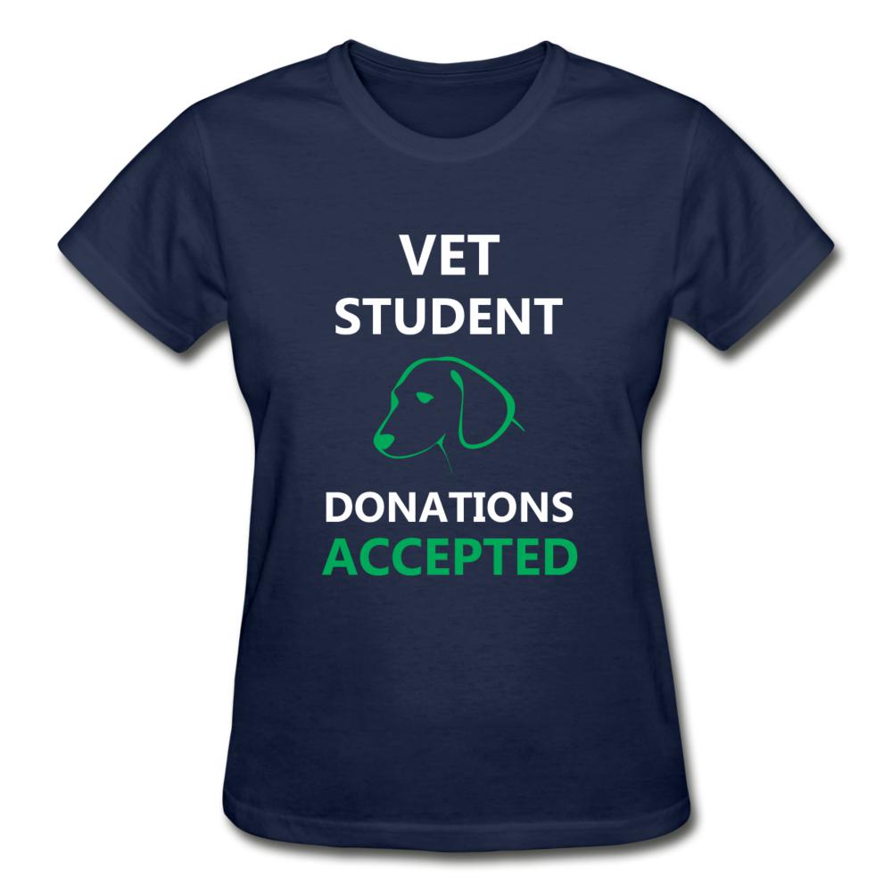 Vet Student Donations Accepted Gildan Ultra Cotton Ladies T-Shirt-Ultra Cotton Ladies T-Shirt | Gildan G200L-I love Veterinary