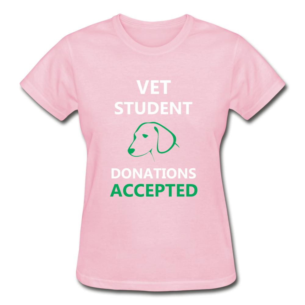 Vet Student Donations Accepted Gildan Ultra Cotton Ladies T-Shirt-Ultra Cotton Ladies T-Shirt | Gildan G200L-I love Veterinary