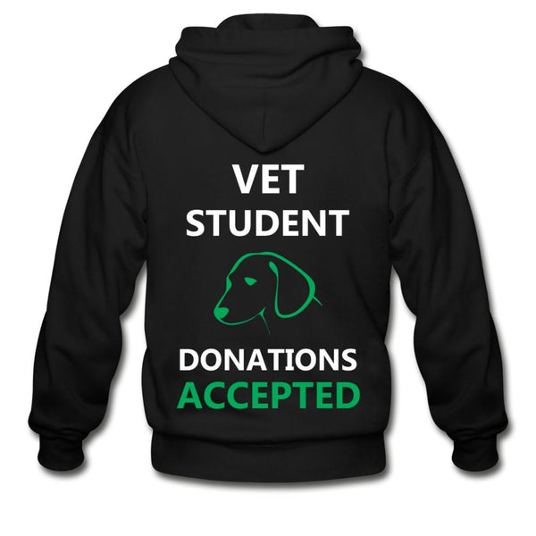 Vet Student Donations Accepted Unisex Zip Hoodie-Heavy Blend Adult Zip Hoodie | Gildan G18600-I love Veterinary