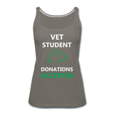 Vet Student Donations Accepted Women's Tank Top-Women’s Premium Tank Top | Spreadshirt 917-I love Veterinary