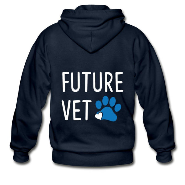 Vet Student - Future Vet Unisex Zip Hoodie-Heavy Blend Adult Zip Hoodie | Gildan G18600-I love Veterinary
