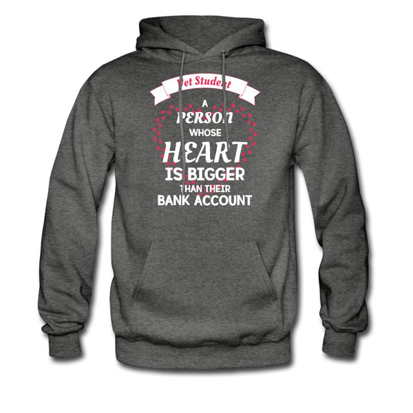 Vet Student Heart bigger than bank account Unisex Hoodie-Men's Hoodie | Hanes P170-I love Veterinary