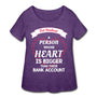 Vet Student Heart bigger than bank account Women's Curvy T-shirt-Women’s Curvy T-Shirt | LAT 3804-I love Veterinary