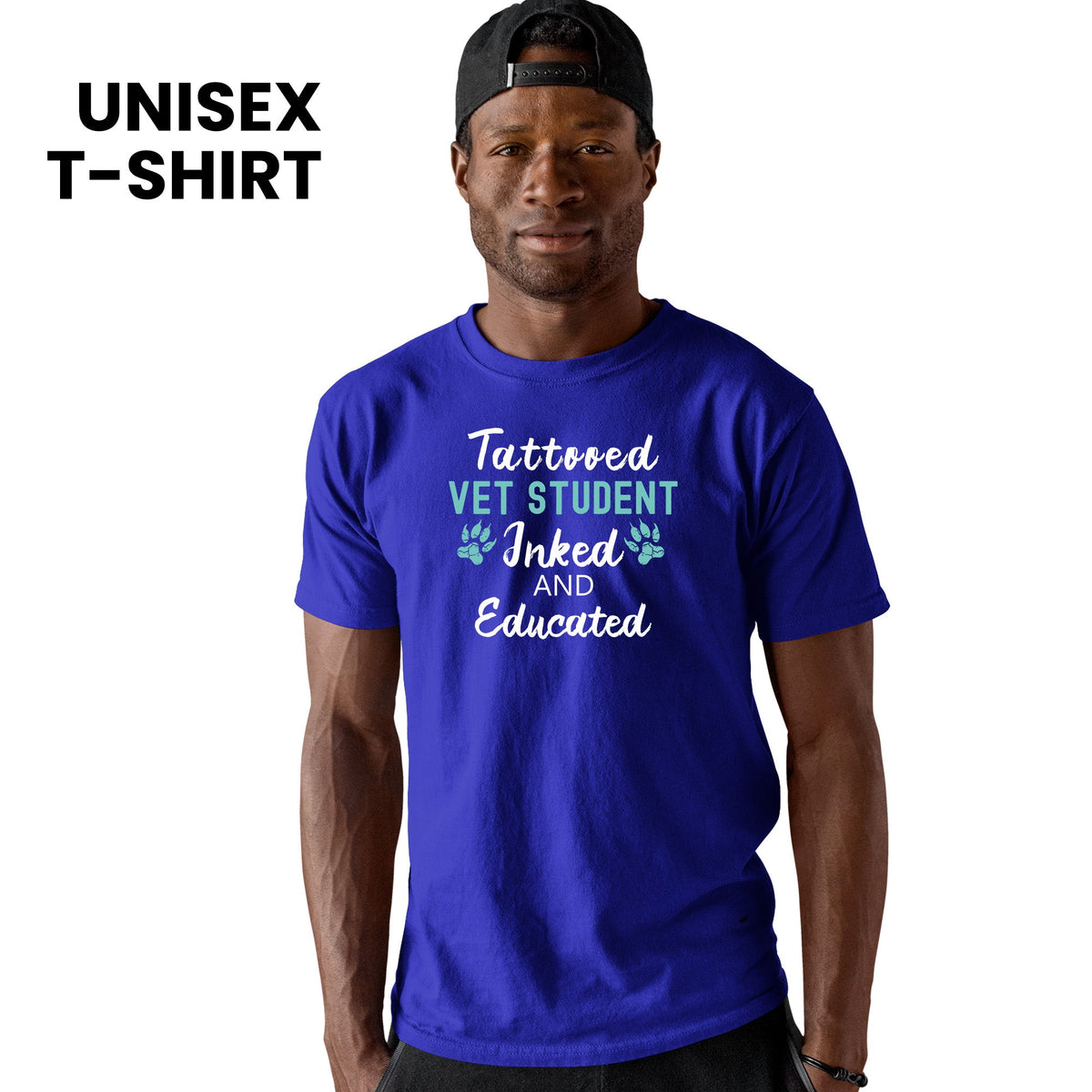 Vet Student- Inked and Educated Unisex T-shirt-Unisex Classic T-Shirt | Fruit of the Loom 3930-I love Veterinary
