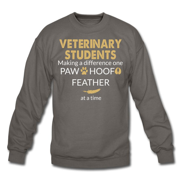 Vet Student- Making a Difference Crewneck Sweatshirt-Unisex Crewneck Sweatshirt | Gildan 18000-I love Veterinary