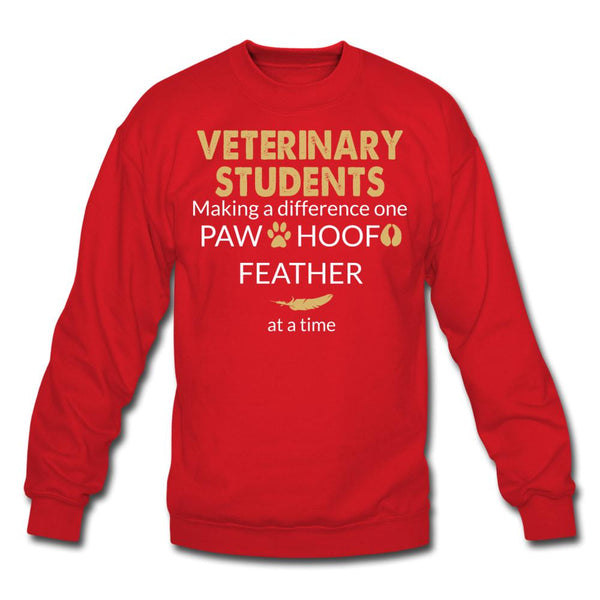 Vet Student- Making a Difference Crewneck Sweatshirt-Unisex Crewneck Sweatshirt | Gildan 18000-I love Veterinary