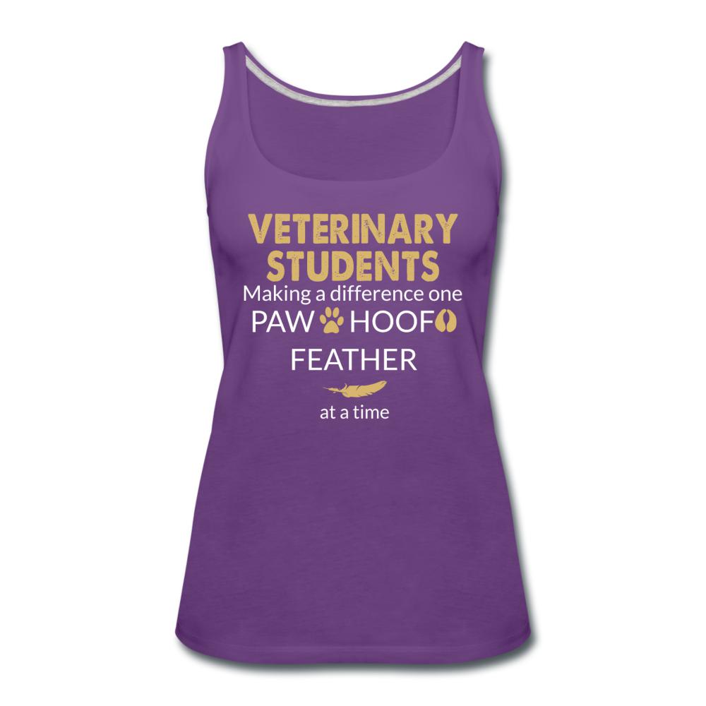 Vet Student- Making a Difference Women's Tank Top-Women’s Premium Tank Top | Spreadshirt 917-I love Veterinary