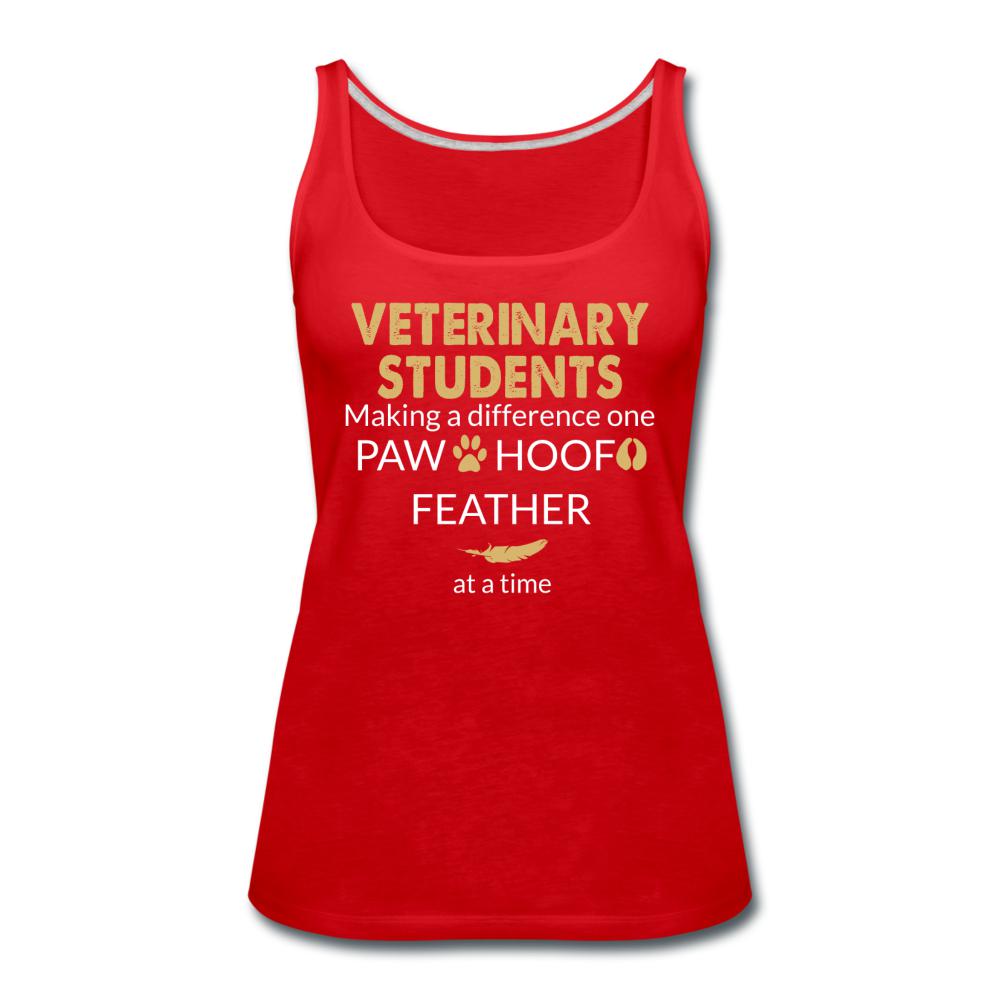 Vet Student- Making a Difference Women's Tank Top-Women’s Premium Tank Top | Spreadshirt 917-I love Veterinary