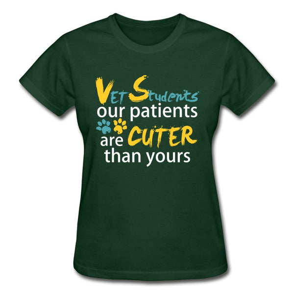 Vet Student our patients are cuter than yours Our patients are cuter than yours Gildan Ultra Cotton Ladies T-Shirt-Ultra Cotton Ladies T-Shirt | Gildan G200L-I love Veterinary
