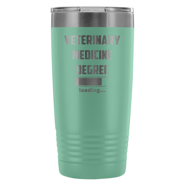 Vet Student- Veterinary medicine degree loading 20oz Vacuum Tumbler-Tumblers-I love Veterinary