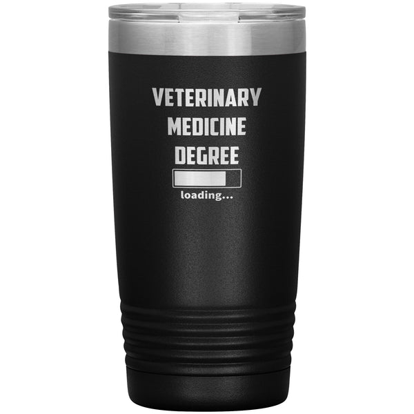 Vet Student - Veterinary medicine degree loading Vacuum Tumbler Vet Tech/Vet Student/Veterinary Gift 20 oz-Tumblers-I love Veterinary