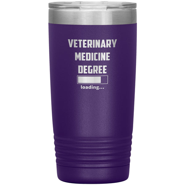Vet Student - Veterinary medicine degree loading Vacuum Tumbler Vet Tech/Vet Student/Veterinary Gift 20oz-Tumblers-I love Veterinary