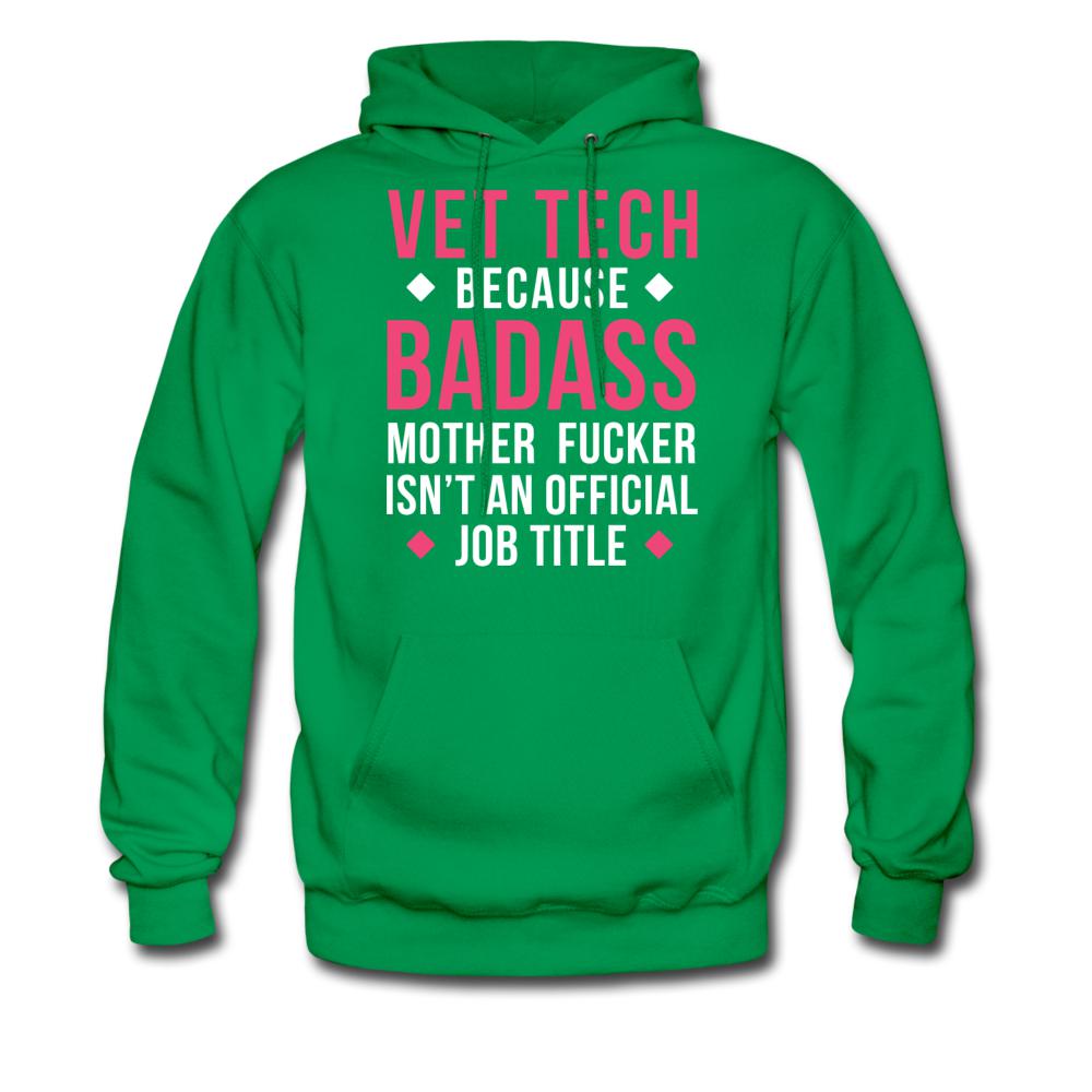 Vet Tech because badass mother fucker isn't an official job title Unisex Hoodie-Men's Hoodie | Hanes P170-I love Veterinary