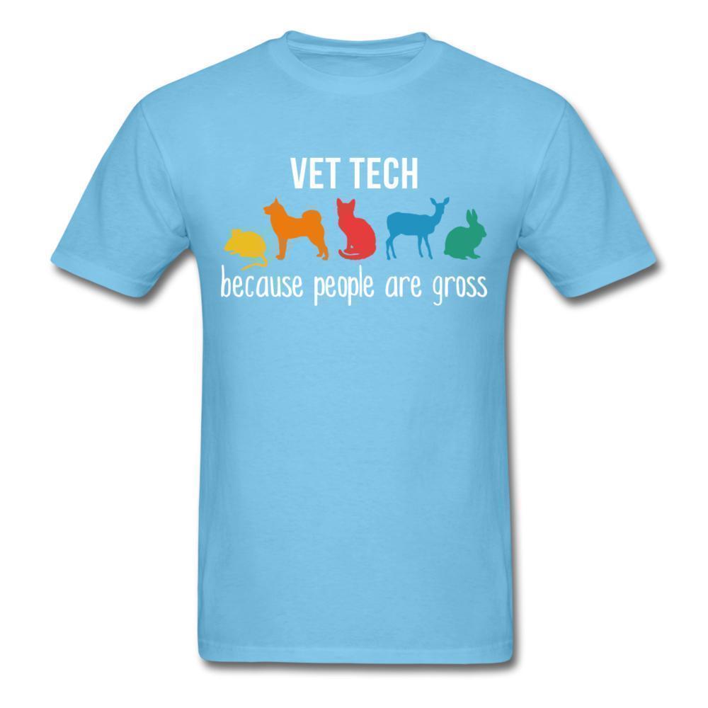 Vet tech: because people are gross Unisex T-shirt-Unisex Classic T-Shirt | Fruit of the Loom 3930-I love Veterinary