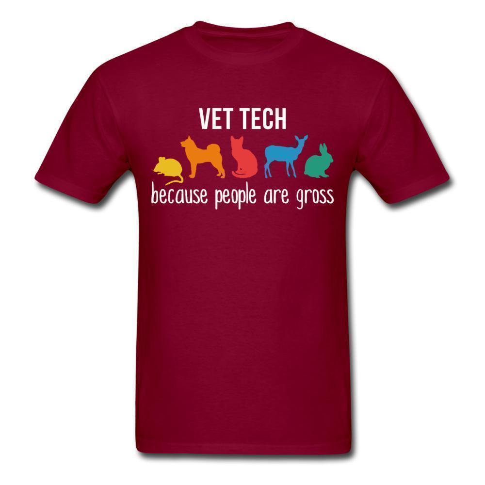 Vet tech: because people are gross Unisex T-shirt-Unisex Classic T-Shirt | Fruit of the Loom 3930-I love Veterinary