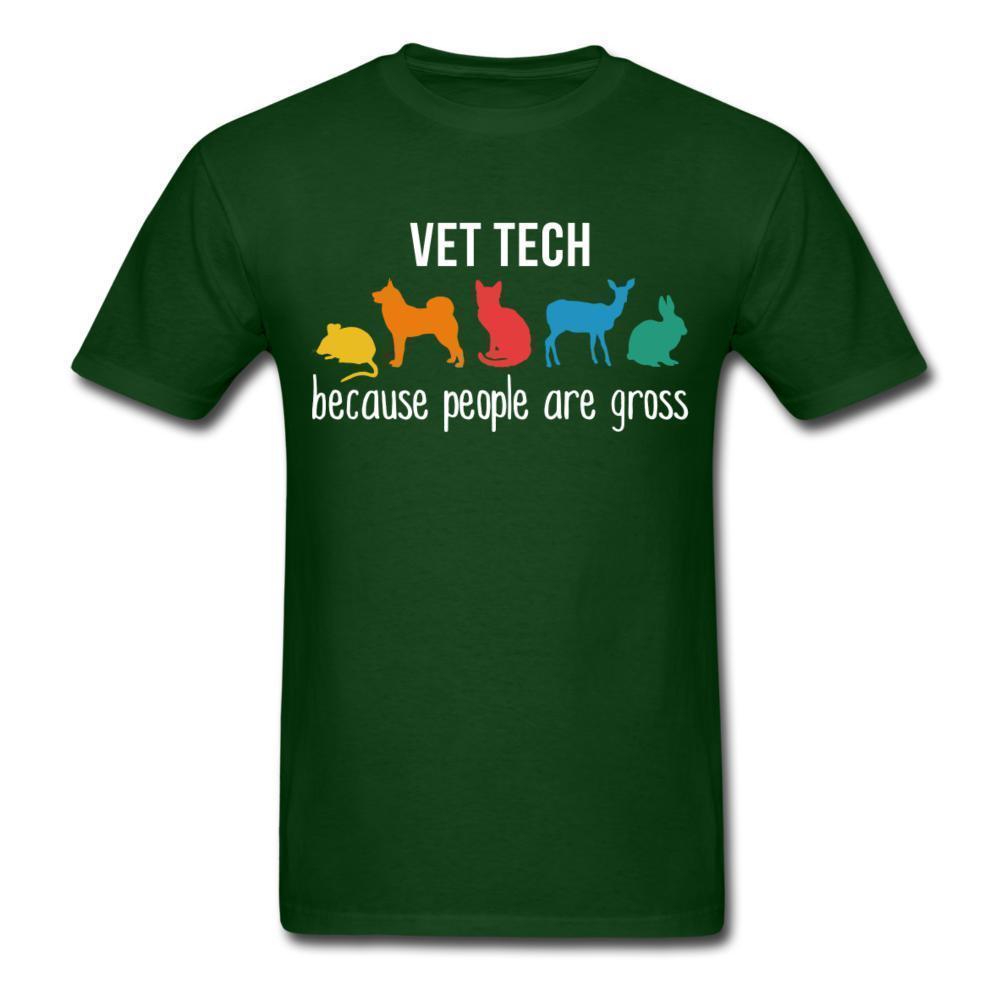 Vet tech: because people are gross Unisex T-shirt-Unisex Classic T-Shirt | Fruit of the Loom 3930-I love Veterinary
